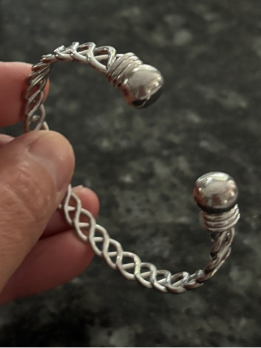 Park Lane Silver Braided Open Cuff Bracelet - Silver